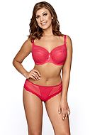Colorful bra, embroidery, tulle, B to K-cup